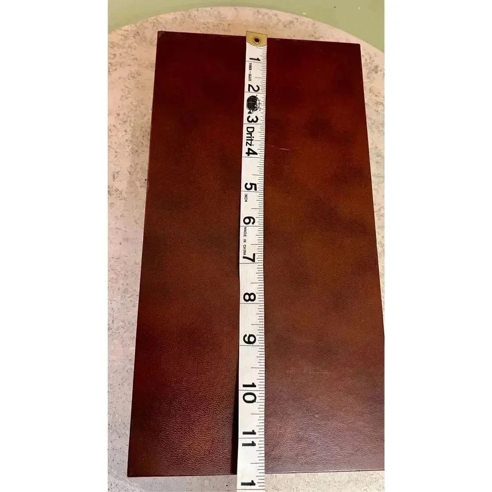 Brown Fantastic Vintage Condition Leather Like Fabric Jewelry Box‎